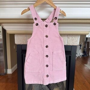 Spring Blush Pink Corduroy Overall Jumper Size 4T